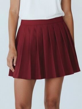 Scooby-Doo Red Pleated A-Line Women's Minis Skirt Size Large